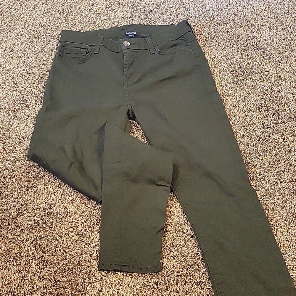 Splendid green skinny jeans